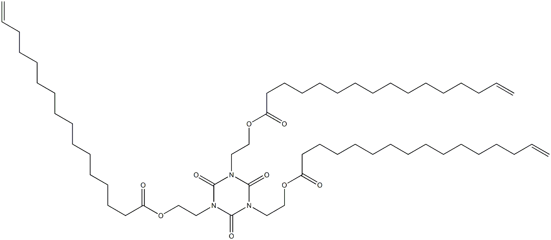 1,3,5-Tris[2-(15-hexadecenoyloxy)ethyl]hexahydro-1,3,5-triazine-2,4,6-trione Struktur