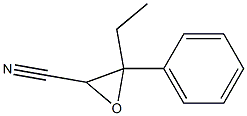 3-Ethyl-3-phenyloxirane-2-carbonitrile Struktur