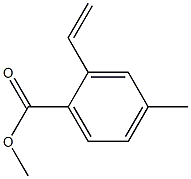 2-Ethenyl-4-methylbenzoic acid methyl ester Struktur