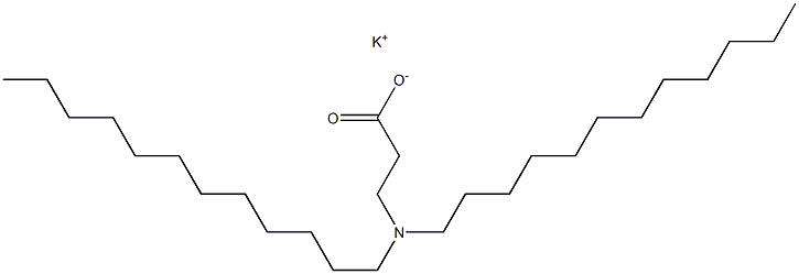 3-(Didodecylamino)propanoic acid potassium salt Struktur