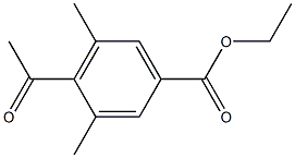 4-Acetyl-3,5-dimethylbenzoic acid ethyl ester Struktur