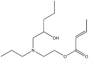 Crotonic acid 2-[N-(2-hydroxypentyl)-N-propylamino]ethyl ester Struktur