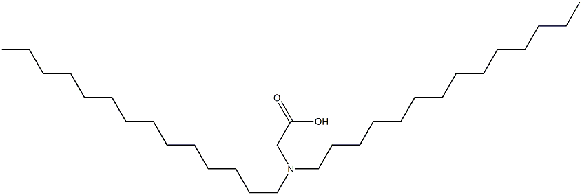 N,N-Ditetradecylglycine Struktur