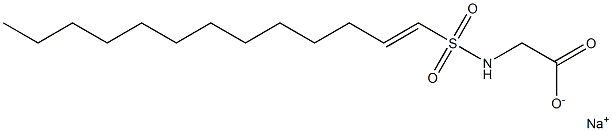 N-(1-Tridecenylsulfonyl)glycine sodium salt Struktur