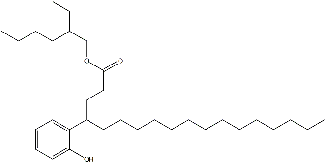 4-(2-Hydroxyphenyl)stearic acid 2-ethylhexyl ester Struktur