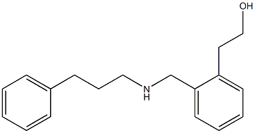 N-(3-Phenylpropyl)-2-(2-hydroxyethyl)benzylamine Struktur