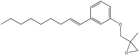 3-(1-Nonenyl)phenyl 2-methylglycidyl ether Struktur