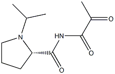 1-Pyruvoyl-N-isopropyl-L-prolinamide Struktur