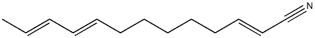 2,9,11-Tridecatrienenitrile Struktur