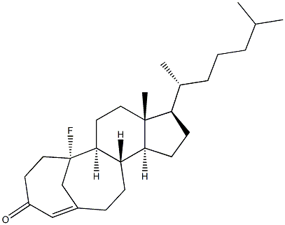 10-Fluoro-5,10-seco-5,19-cyclocholest-4-en-3-one Struktur