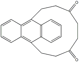 13,16-Dioxo-9,10-octanoanthracene Struktur