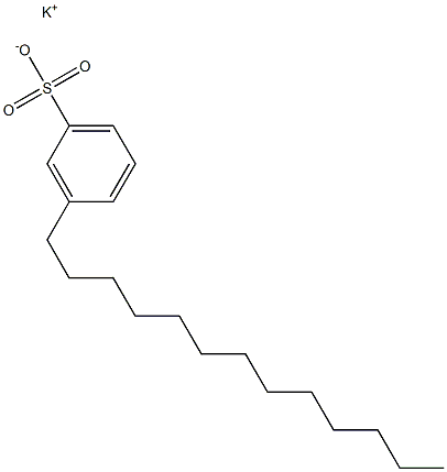 3-Tridecylbenzenesulfonic acid potassium salt Struktur