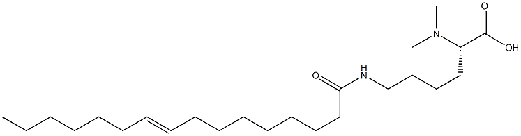 N6-(9-Hexadecenoyl)-N2,N2-dimethyllysine Struktur