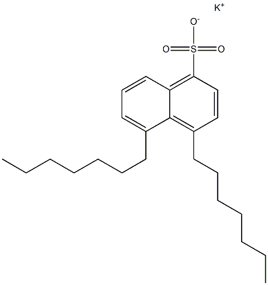 4,5-Diheptyl-1-naphthalenesulfonic acid potassium salt Struktur