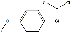 (Dichloromethyl)dimethyl(4-methoxyphenyl)silane Struktur