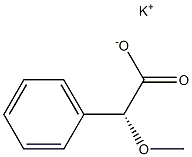 [R,(-)]-Methoxy(phenyl)acetic acid potassium salt Struktur