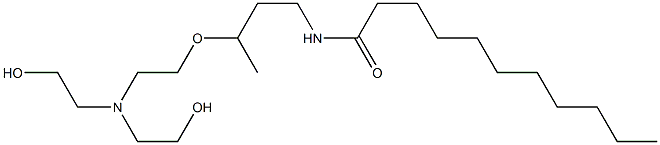 N-[3-[2-[Bis(2-hydroxyethyl)amino]ethoxy]butyl]undecanamide Struktur