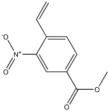 3-Nitro-4-ethenylbenzoic acid methyl ester Struktur