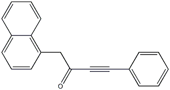 1-(1-Naphthalenyl)-4-phenyl-3-butyn-2-one Struktur