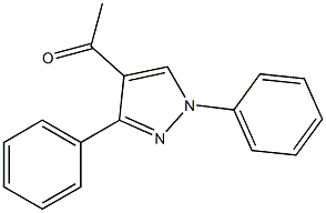 4-Acetyl-1,3-diphenyl-1H-pyrazole Struktur