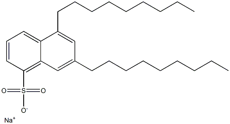 5,7-Dinonyl-1-naphthalenesulfonic acid sodium salt Struktur