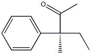 [S,(+)]-3-Methyl-3-phenyl-2-pentanone Struktur