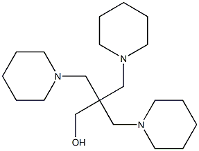 2,2-Bis(piperidinomethyl)-3-piperidino-1-propanol Struktur