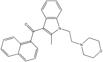 1-[2-(Morpholine-4-yl)ethyl]-2-methyl-3-[(naphthalene-1-yl)carbonyl]-1H-indole Struktur