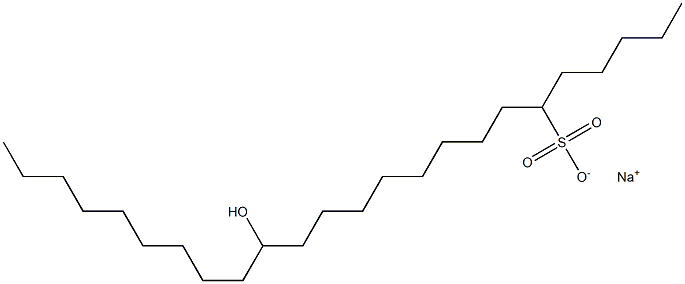 15-Hydroxytetracosane-6-sulfonic acid sodium salt Struktur