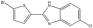 5-Chloro-2-(5-bromothiophen-2-yl)-1H-benzimidazole Struktur