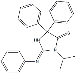 1-Isopropyl-2-(phenylimino)-4,4-diphenylimidazolidine-5-thione Struktur