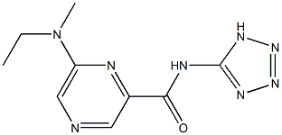 N-(1H-Tetrazol-5-yl)-6-[ethyl(methyl)amino]pyrazine-2-carboxamide Struktur