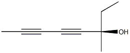 [R,(+)]-3-Methyl-4,6-octadiyne-3-ol Struktur