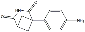 1-(4-Aminophenyl)-3-azabicyclo[3.1.1]heptane-2,4-dione Struktur