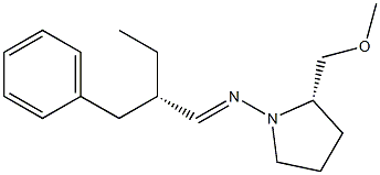 (2S)-2-(Methoxymethyl)-N-[(S)-2-benzylbutylidene]-1-pyrrolidinamine Struktur