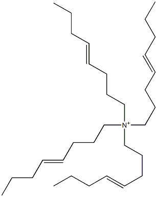 N,N,N,N-Tetra(4-octenyl)aminium Struktur