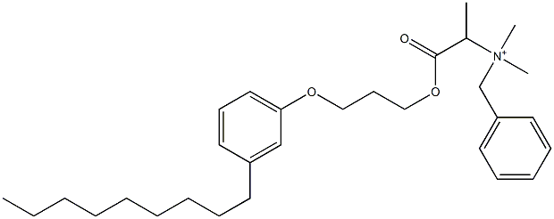 N,N-Dimethyl-N-benzyl-N-[1-[[3-(3-nonylphenyloxy)propyl]oxycarbonyl]ethyl]aminium Struktur