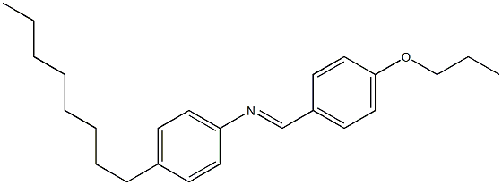 N-(4-Propoxybenzylidene)-4-octylaniline Struktur