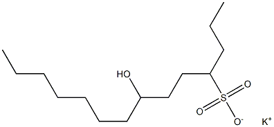 7-Hydroxytetradecane-4-sulfonic acid potassium salt Struktur