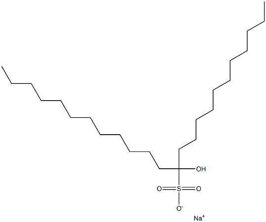 12-Hydroxytetracosane-12-sulfonic acid sodium salt Struktur