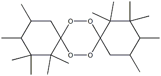 1,1,2,2,3,4,10,10,11,11,12,13-Dodecamethyl-7,8,15,16-tetraoxadispiro[5.2.5.2]hexadecane Struktur