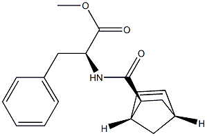 N-[[(1R,2S,4R)-Bicyclo[2.2.1]hept-5-en-2-yl]carbonyl]-L-phenylalanine methyl ester Struktur