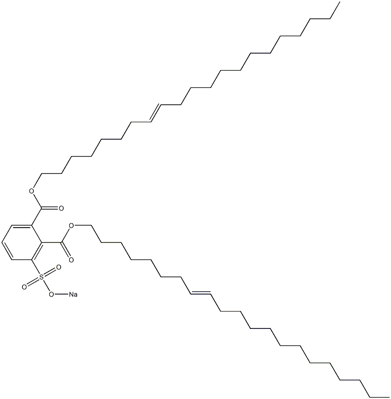 3-(Sodiosulfo)phthalic acid di(8-henicosenyl) ester Struktur