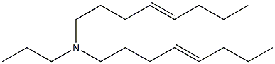 N-Propyl-N,N-di(4-octenyl)amine Struktur