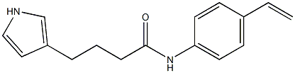 N-(4-Ethenylphenyl)-1H-pyrrole-3-butyramide Struktur