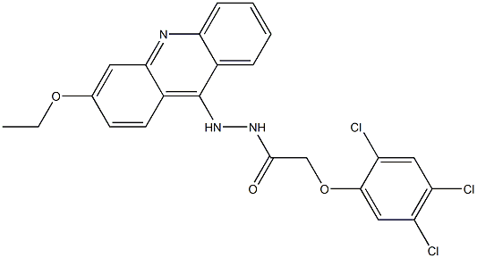 N'-(3-Ethoxyacridin-9-yl)-2-(2,4,5-trichlorophenoxy)acetohydrazide Struktur