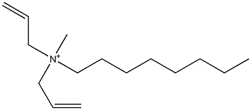 Diallylmethyloctylaminium Struktur