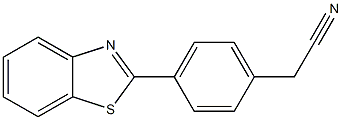 4-(2-Benzothiazolyl)benzeneacetonitrile Struktur