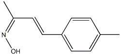 4-(4-Methylphenyl)-3-butene-2-oneoxime Struktur