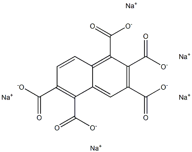 1,2,3,5,6-Naphthalenepentacarboxylic acid pentasodium salt Struktur